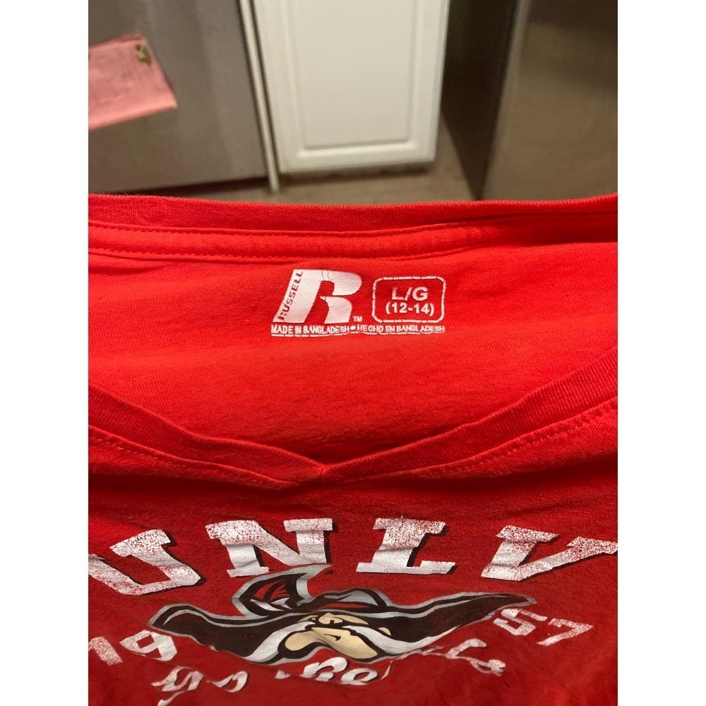 RUSSELL Woman’s UNLV Go Rebels Long Sleeve Shirt Size L - Picture 2 of 2